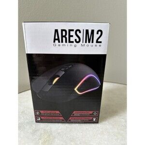 iBUYPOWER (IBP-ARES M2-MOUS) Wired LED Gaming Mouse, Multi-Color RGB, 125 Hz